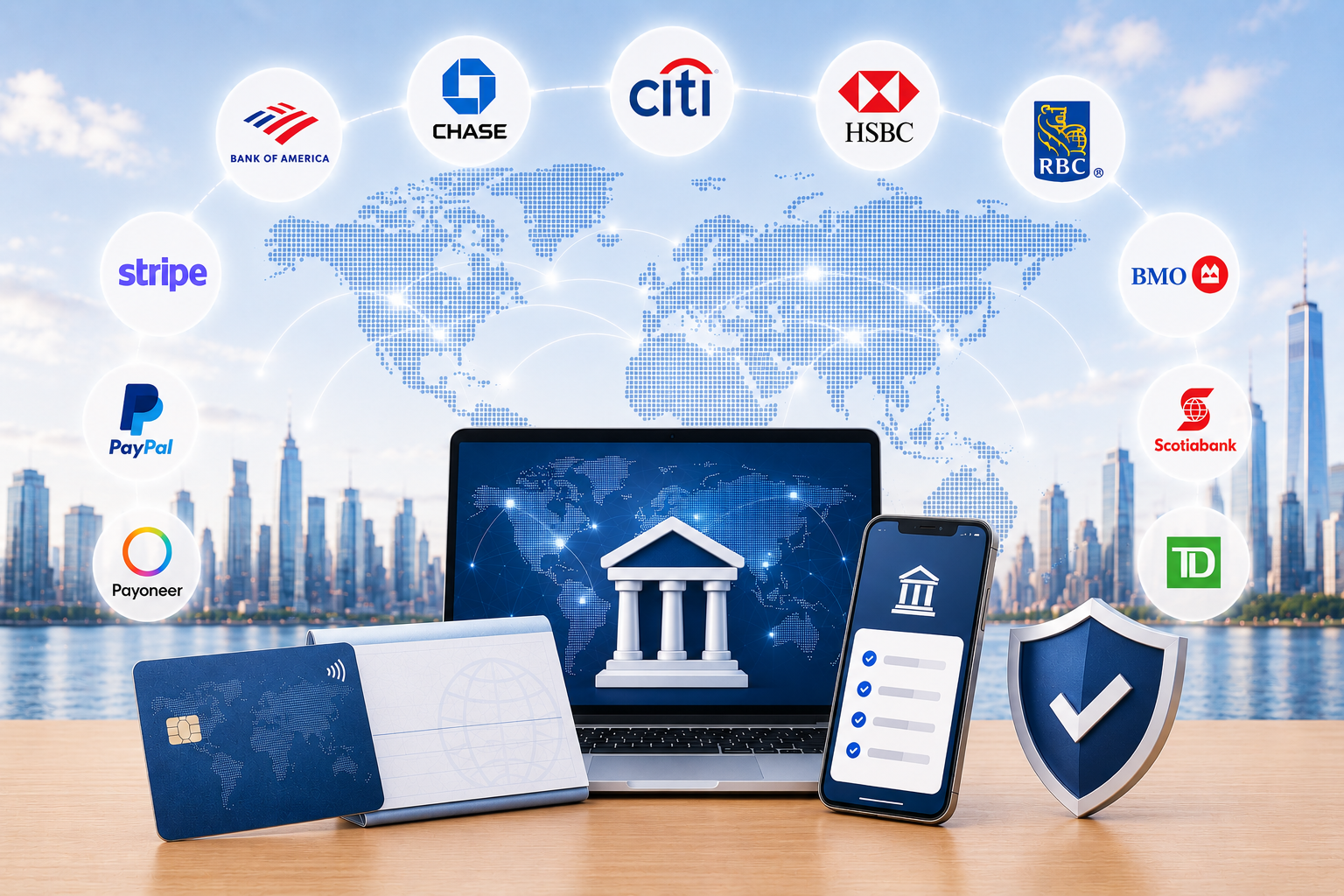 Corporate banking assistance, international banking and payment solutions